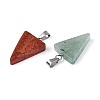 Natural & Synthetic Mixed Stone Pendants G-Q601-02P-2
