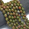 Natural Unakite Beads Strands G-K389-D07-01-2