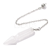 Natural Quartz Crystal Pointed Dowsing Pendulums G-Q184-04E-P-2