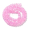 Baking Electroplate Glass Beads Strands DGLA-A039-J6MM-B18-2