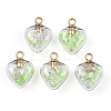 Glow in the Dark Luminous Glass Pendants GLAA-YWC0001-01E-2