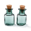 Square Glass Cork Bottles Ornament GLAA-D002-04H-1