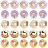 SUNNYCLUE 50Pcs 5 Styles Opaque Resin Imitation Food Cabochons RESI-SC0002-94-1