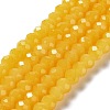 Baking Paint Imitation Jade Glass Bead Strands LS-DGLA-A034-J6MM-A30-1