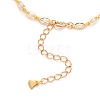 Glass Pearl Chain Anklets AJEW-AN00356-3