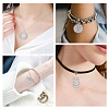 201 Stainless Steel Pendants STAS-SC0001-80P-6