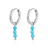 Stainless Steel Round Tassel Hoop Earrings XZ6750-1-1