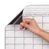 Magnetic Dry Erase Calendar for Fridge AJEW-E043-03-4
