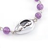 Natural Amethyst Beads Bracelets BJEW-JB03954-03-3