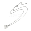 Halloween Series 202 Stainless Steel Cable Chain Ghost Pendant Necklaces LS-NJEW-S005-01P-C-2