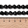 Natural Black Banded Agate/Striped AgateBeads Strands G-Z119-A03-02-6