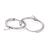 Tarnish Resistant 201 Stainless Steel Huggie Hoop Earring Findings STAS-P283-01P-P-2