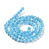 Opaque Solid Color Electroplate Glass Beads Strands GLAA-F029-P4mm-A12-2