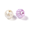 Plating Opaque Acrylic Beads X-MACR-K361-06-2