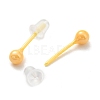 Ceramic Round Ball Stud Earrings EJEW-Q768-18E-2