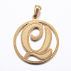 Ion Plating(IP) 304 Stainless Steel Pendants STAS-K162-070G-1
