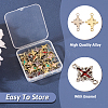  48Pcs 12 Styles Rack Plating Alloy Enamel Connector Charms FIND-TA0002-85-4