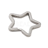 304 Stainless Steel Split Key Rings Hand Polished STAS-D144-01A-P-2