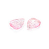 Transparent Spray Painted Glass Charms GLAA-S190-020A-05-3