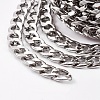304 Stainless Steel Cuban Link Chains CHS-E013-17A-3