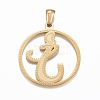 Ion Plating(IP) 304 Stainless Steel Pendants STAS-K162-051G-1