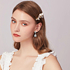 Crystal Rhinestone Teardrop Dangle Stud Earrings & Chain Bracelet & Rhombus Adjustable Ring SJEW-FI0001-19-7