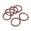 Natural Red Jasper Bead Stretch Bracelets BJEW-K212-A-012-2