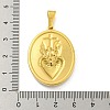 Ion Plating(IP) 304 Stainless Steel Pendants STAS-R231-18G-18-3