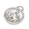 12 Constellations 304 Stainless Steel Pendants STAS-F354-01P-10-2