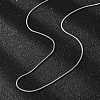 Tarnish Resistant 304 Stainless Steel Snake Chains Necklaces STAS-F094-24P-4
