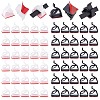   120Pcs 2 Colors Plastic Self Adhesive Cable Clips FIND-PH0003-95-1