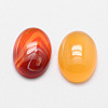 Oval Natural Carnelian Cabochons G-K020-40x30mm-05-2