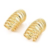 Rack Plating Brass Splite Cuff Earrings EJEW-L261-008G-1