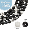 2 Strands Natural Gemstone Imitation Zebra Jasper Beads Strands G-HY0001-64-2
