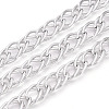 Aluminium Two Tone Rhombus Link Chains CHA-N004-05P-1