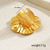 Luxurious Iron Hollow Flower Wedding Cuff Ring for Bride VO5692-5
