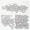 Flower Polyester Embroidery Garment Accessories AJEW-WH0304-64-3