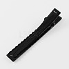 Iron Flat Alligator Hair Clip Findings PHAR-S039-77mm-2