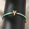 Adjustable Nylon Cord Bracelets X-BJEW-C096-01G-25-3