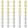 20Pcs 2 Colors Brass Hook and S-Hook Clasps KK-ME0002-92-1