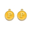 Golden Plated Alloy Enamel Charms LS-ENAM-Q437-13P-1