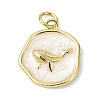 Ocean Theme Brass Enamel Pendants KK-H270-06G-03-1
