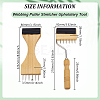 2Pcs 2 Styles Steel Weaving Comb for Loom AJEW-GA0010-41-2