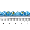 Handmade Millefiori Lampwork Beads Strands LAMP-G164-05H-4