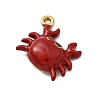 304 Stainless Steel Enamel Pendants STAS-I355-11G-07-2