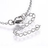 304 Stainless Steel Pendant Necklaces NJEW-L146-08-4