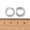 Rack Plating Brass Micro Pave Cubic Zirconia Hoop Earrings EJEW-H143-15P-5