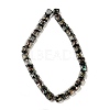 Handmade Dichroic Foil Glass Beads Strands DICH-U001-07H-2