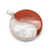 Crystal and Red Jasper Pendants X-G-S218-29-2