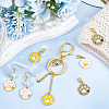 Alloy Pendant Stitch Markers HJEW-AB00597-4
